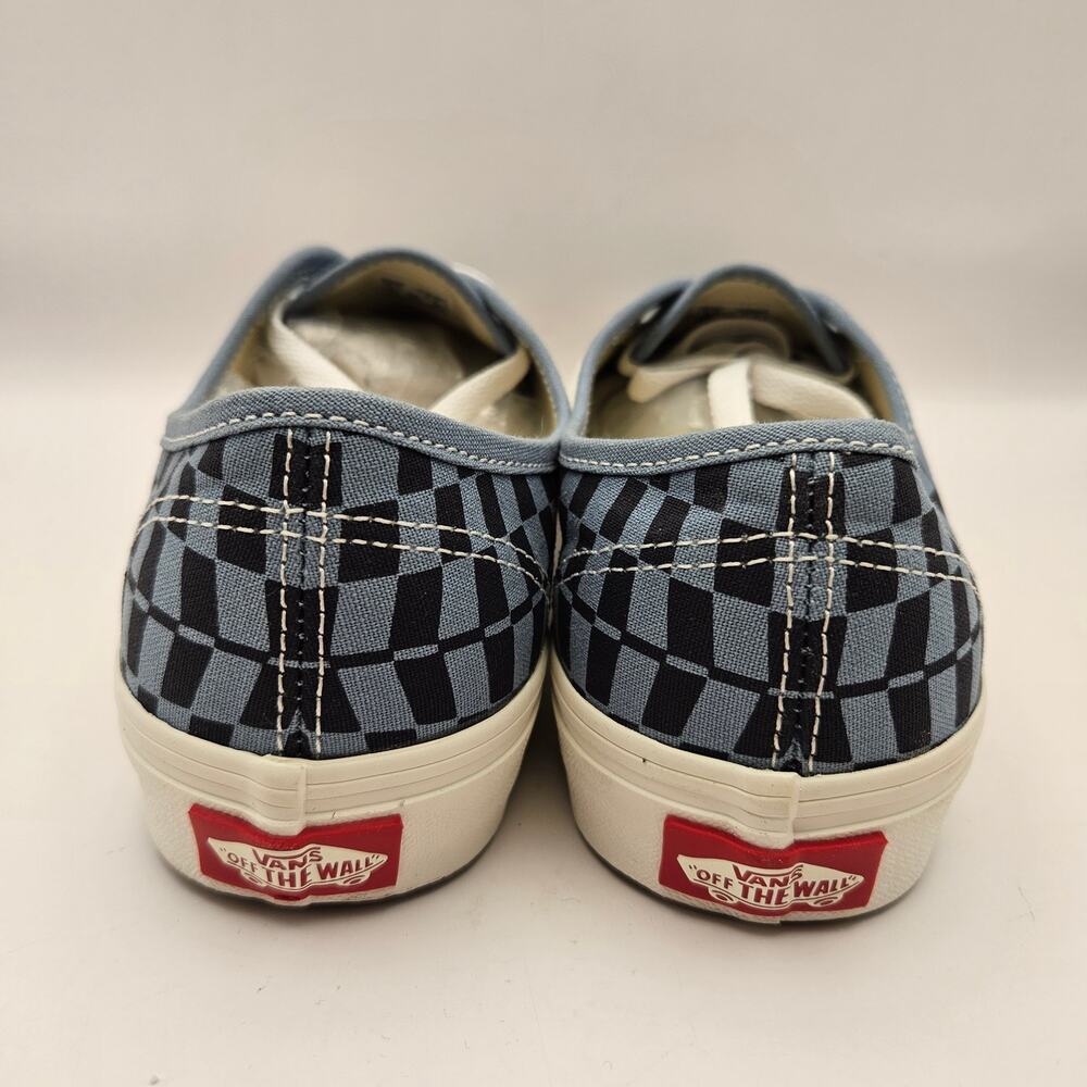 VANS WOMEN'S 8 AUTHENTIC WARPED CHECKERED BLUE NWOB - Picture 4 of 7